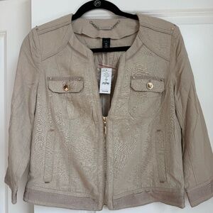 White House Black Market Khaki Jacket